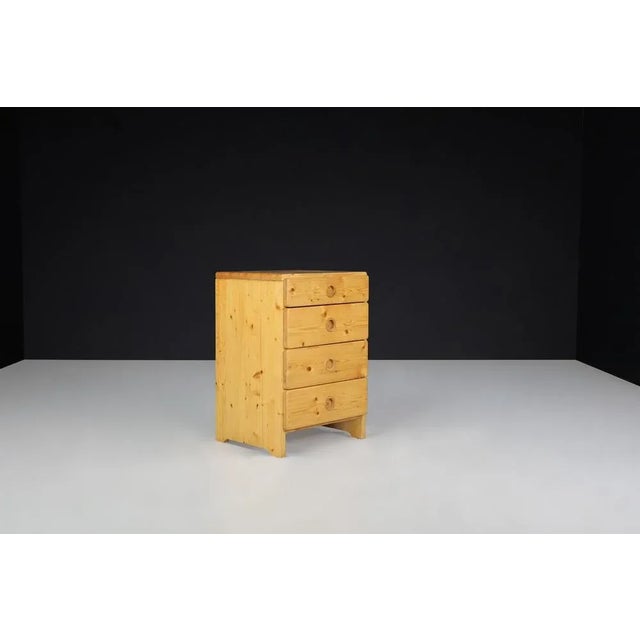 Vintage French Pine Chest of Drawers by Charlotte Perriand, 1960s For Sale - Image 3 of 11