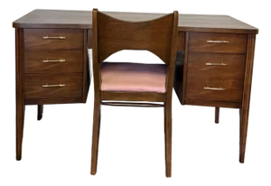 1960s Broyhill Saga Desk and Chair Set