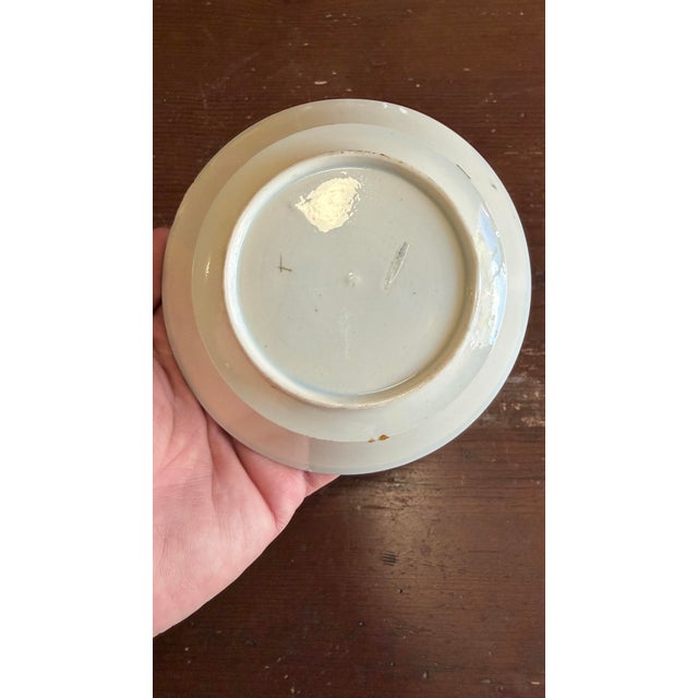 Brown Antique Leeds Pearlware Cup and Saucer With Brown Foliate Decoration, Circa 1800 For Sale - Image 8 of 12