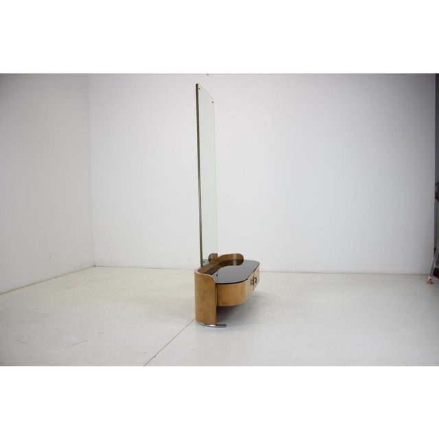 Art Deco Cabinet with Tubular Mirror, Czechoslovakia, 1937 For Sale - Image 11 of 15