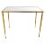 Mid-Century Glass and Gilt Brass Coffee Table with Twisted Legs, France, 1960 For Sale