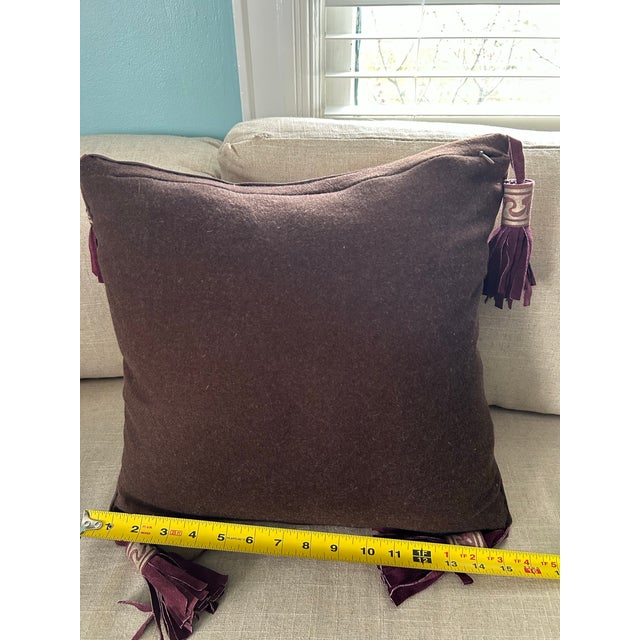 Mary Jane McCarty Designs Fortuny Pillow With Tassels For Sale - Image 4 of 4