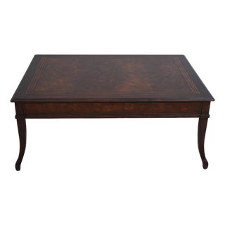 Theodore Alexander 2 Drawer Mahogany Coffee Table For Sale