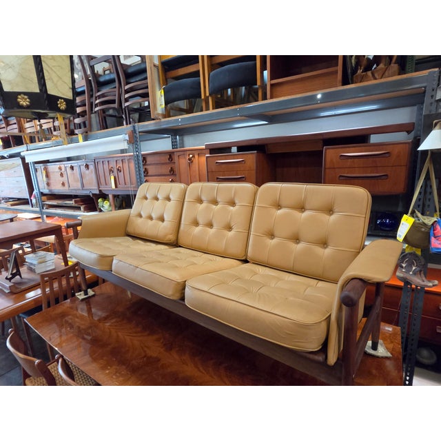 Niels Eilersen 1960s Mid-Century Danish Modern Walnut Sofa For Sale - Image 4 of 9
