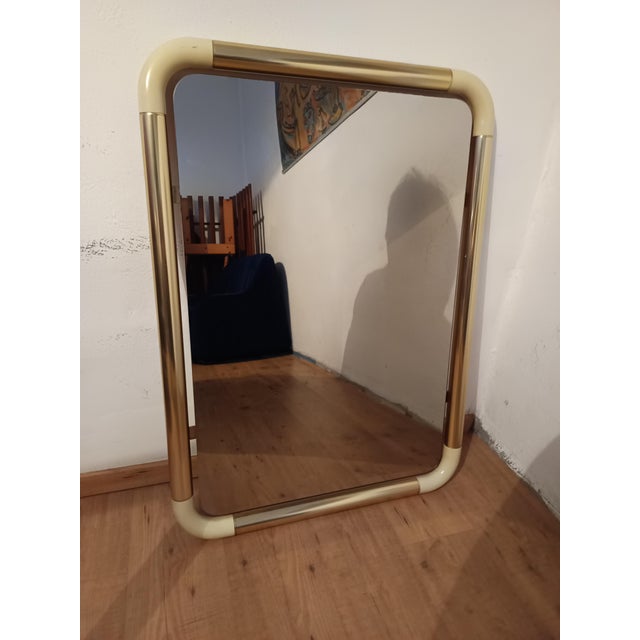 1970s Vintage Mirror in Brass, 1970s For Sale - Image 5 of 7