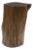 Pedestal Side Drinks Table, Natural Wood Trunk, Organic Modern Style For Sale