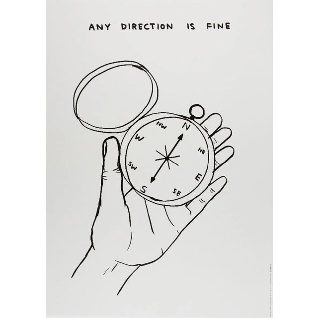 David Shrigley, Any Direction Is Fine, 2022, Paper For Sale