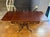 Brown Elegant Mahogany and Brass Drop-Leaf Expandable Sofa Table With Drop Down Sides For Sale - Image 8 of 9
