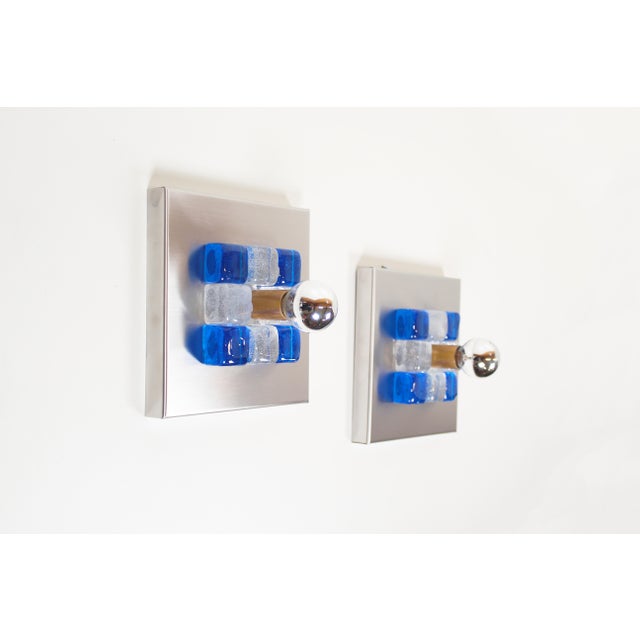 Murano Glass Wall Lamps by Albano Poli for Poliarte, 1970s, Set of 2 For Sale - Image 10 of 10