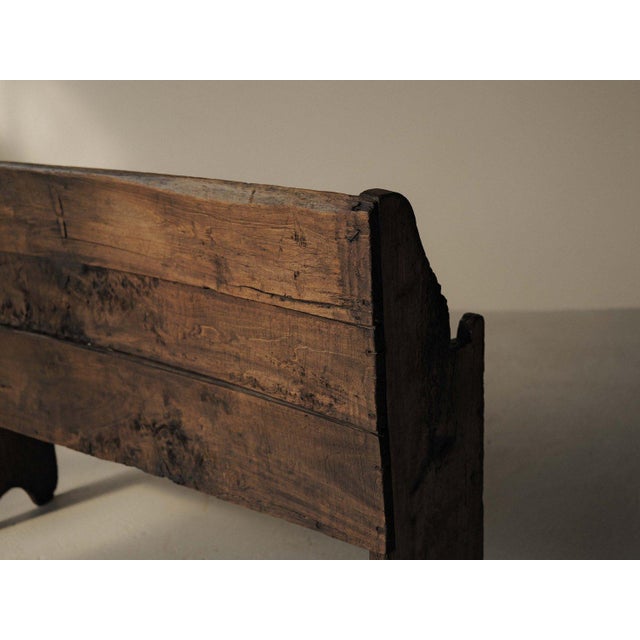 Wood Farm Bench, Ardèche, France, 19th Century For Sale - Image 10 of 17