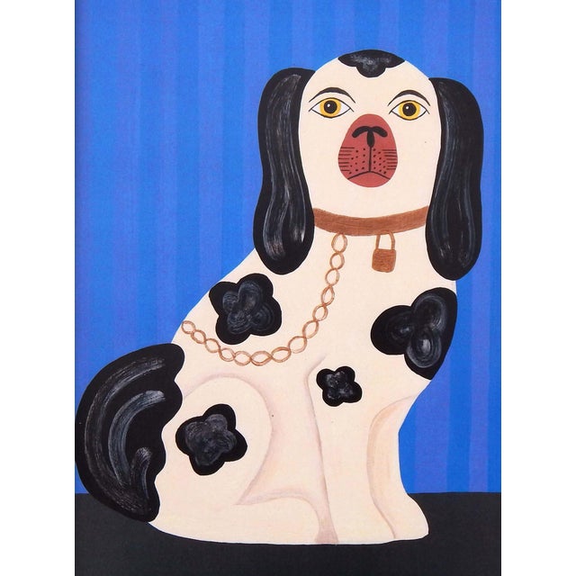 Matt Rix, Staffordshire Spaniel Prints, 2000s, Ink & Paper, Set of 2, Framed For Sale - Image 13 of 15