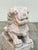 Asian Pair of Marble Foo Dogs For Sale - Image 3 of 8