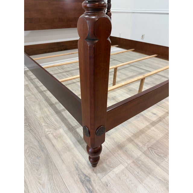 1990s 1990s Ethan Allen British Classic Collection King Size Poster Bed For Sale - Image 5 of 12