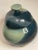 Abstract Modern Blue Ceramic Lidded Ginger Jar For Sale In Houston - Image 6 of 11