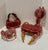 Vivid and sculptural group of four vintage majolica-style sea creature tureens, including a large crab, medium a smaller...