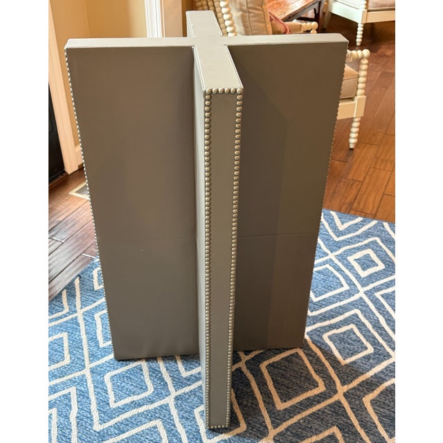 2020s Vanguard Furniture Leather Pub/Bar Table Base For Sale - Image 5 of 9