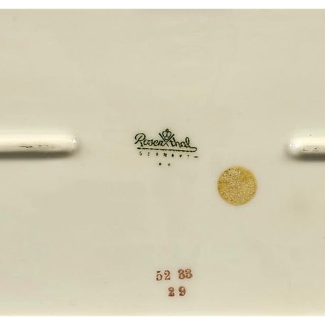 1940s signed rosenthal decorated porcelain tray this tray is a prime example of rosenthal’s craftsmanship; the company is...