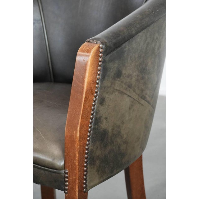 Cowhide and Wooden Tub Chairs, Set of 2 For Sale - Image 11 of 14