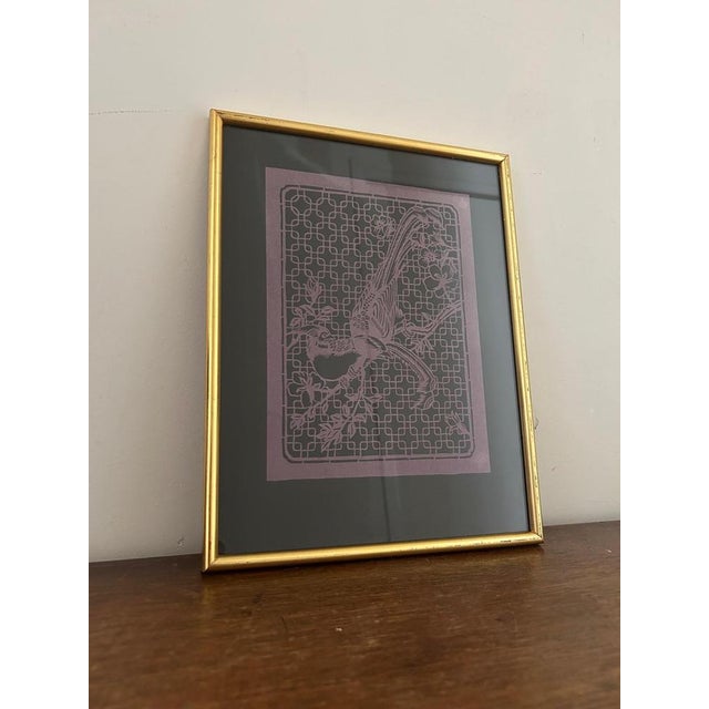 Jiǎnzhǐ Decoupage Artworks with Birds, Set of 3 For Sale - Image 8 of 10