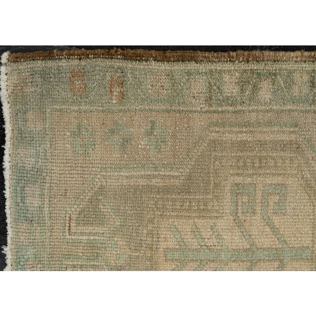 Early 21st Century Turkish Mini Rug Oriental Hand Knotted Vintage Rug 1'9" x 3'3" #21051 For Sale - Image 5 of 8