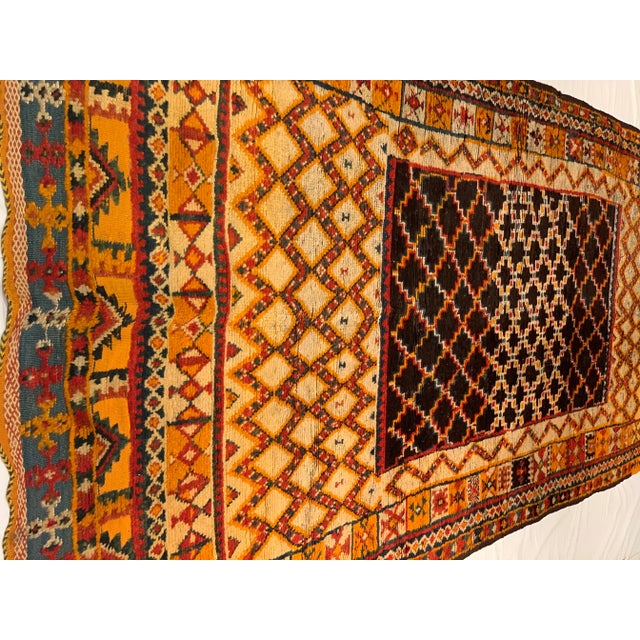 Brown Vintage Moroccan Rug 4'4'' X 11'8'' For Sale - Image 8 of 10