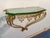 Glass Mid-Century Italian Green Crystal Gold Iron Console Table by Pier Luigi Colli, 1950 For Sale - Image 7 of 18