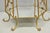 Vintage Italian Hollywood Regency Gold Tole Metal 4 Tier Lighted Etagere Curio For Sale - Image 9 of 18
