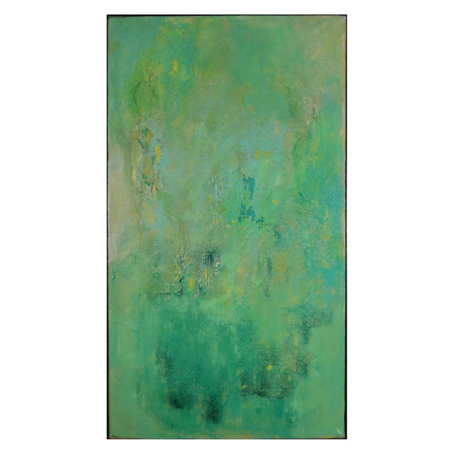 Giuseppe Caiafa, Rinascita Verde: Abstract Textured Composition, Mixed Media on Canvas, 2025 For Sale - Image 6 of 6
