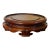 Large Chinese Export Carved Wood Display Stand or Base for a Porcelain Fish Bowl or Punch Bowl For Sale