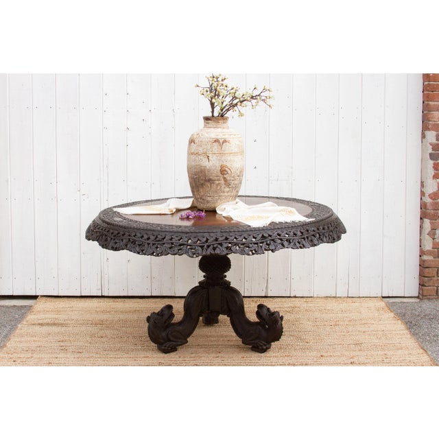 Exceptional Anglo Indian Round Table For Sale - Image 12 of 13
