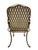 Rose Tarlow's Iron "Twig" Outdoor Dining Table and Chairs With New Cushions For Sale - Image 9 of 9
