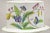 Antique Victorian Large Porcelain Covered Cheese Dish With Flowers and Leaves For Sale In Philadelphia - Image 6 of 12