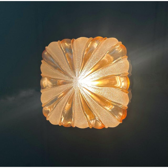 Boho Chic Midcentury Modern German Glass Wall Sconces by Wila Leuchten, 1970s, Set of 4 For Sale - Image 3 of 15