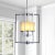 Pasargad Home Riva Frosted Glass & Polished Chrome Chandelier For Sale In New York - Image 6 of 6