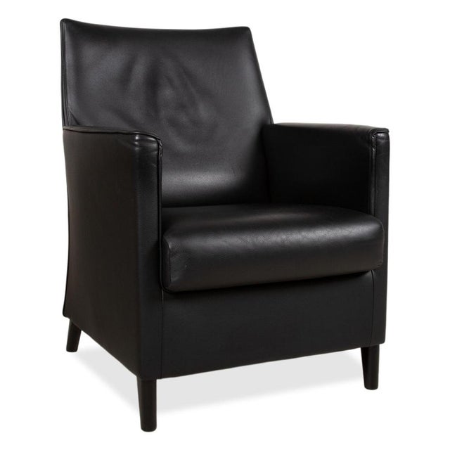 Wittmann Chairs in Black Leather from Wittmann, Set of 2 For Sale - Image 4 of 16