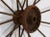 Metal Large English Spoked Cart or Wagon Wheel of Iron From the 19th Century (Dia 54) For Sale - Image 7 of 11