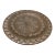 Late 19th Century Antique Highly Crafted and Detailed Moroccan Cooper Plate For Sale