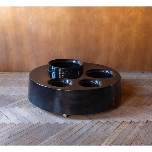 Black Fiberglass Fioriera Side Table from B&b Italia / C&b Italia, 1966 For Sale - Image 18 of 18