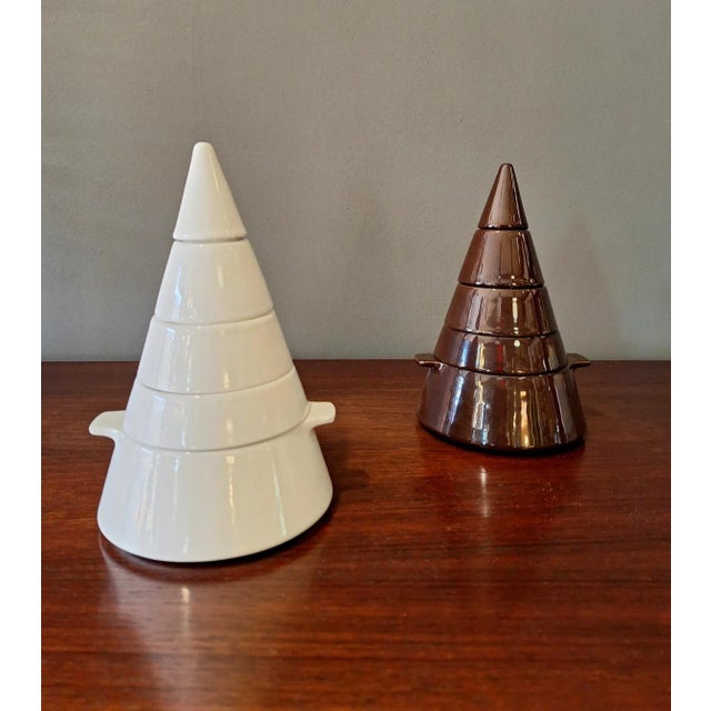 Cono Model Stacking Tableware Set by Ambrogio Pozzi for Pierre Cardin, Italy, 1960s For Sale - Image 11 of 13