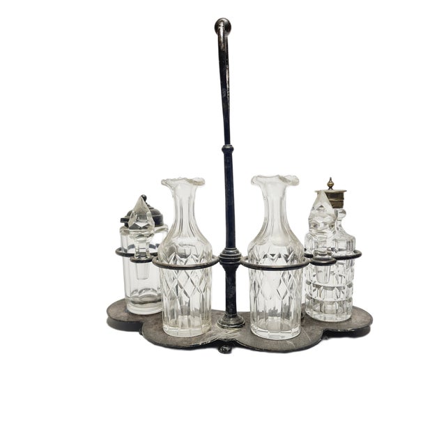 Classical Cabaret for Spices from Norblin, Poland, 1890s, Set of 5 For Sale - Image 5 of 18