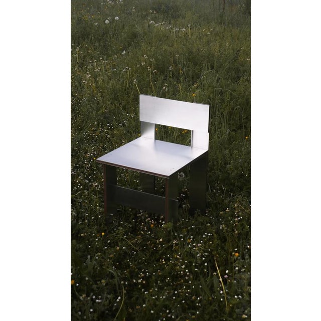 Soft Futurism Sandwich Chair in Walnut and Aluminum by Filippo Andrighetto For Sale - Image 9 of 16