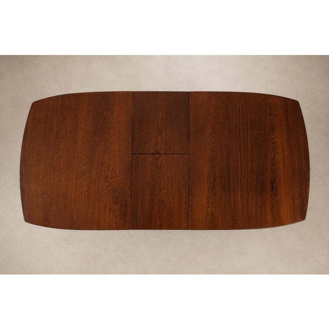 Giuseppe Scapinelli Extendable Brazilian Rosewood Dining Table, Brazil, 1950s For Sale - Image 11 of 18