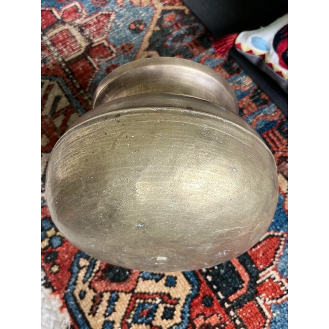 Mid-Century Handcrafted Brass Indian Water Pot For Sale In Houston - Image 6 of 9