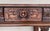 20th century console carved table Renaissance made of solid walnut wood It features carvings of mythological animals and...