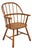Antique Colonial Style Bentwood Maple Small Child's Windsor Arm Chair For Sale
