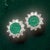 Green Natural Emerald Diamond Earrings 14k Gold 2.99 TCW Certified For Sale - Image 8 of 10
