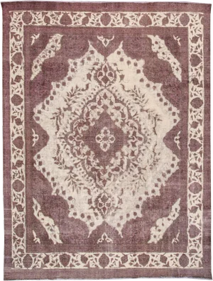 Early 20th Century Vintage Overdyed Rug