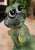 Vintage Green Whimsical Frog Lily Pad Dish Catchall Statue Tray For Sale In West Palm - Image 6 of 7