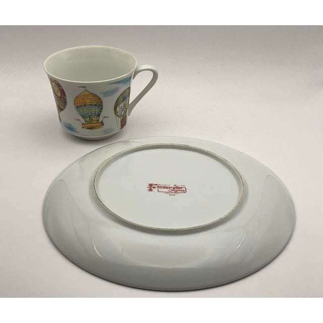 Vintage Hot Air Balloon Cup & Plate For Sale In Jacksonville, FL - Image 6 of 6