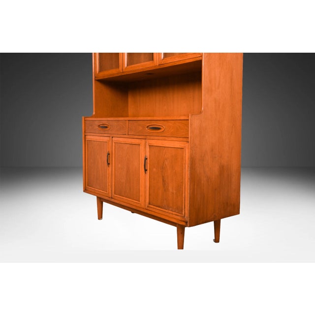Mid-Century Modern Hutch China Cabinet Morganton Furniture CopenArt Line For Sale - Image 12 of 14